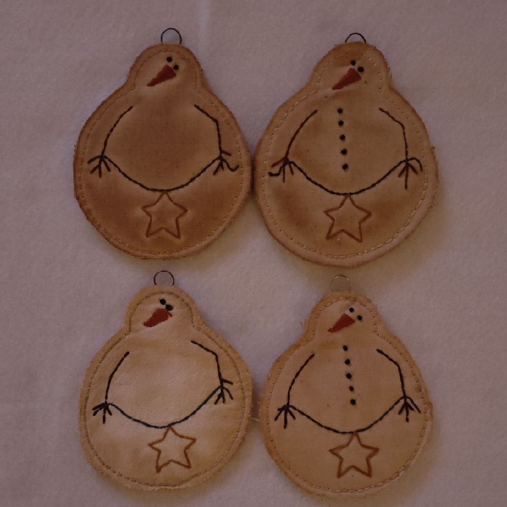 Charming Snowman Ornaments Set